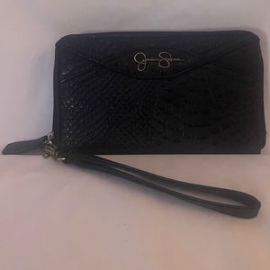 Jessica Simpson Black Wrist Wallet